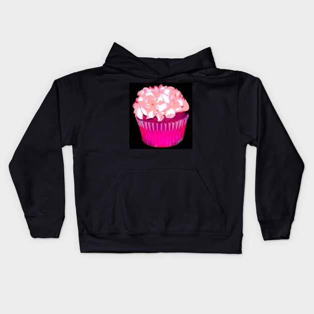 Pink and Black Kids Hoodie by CarrieBrose